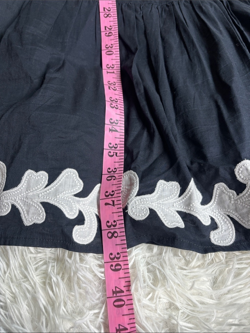 Talbots EMBROIDERED TIERED DRESS - Picture 9 of 10